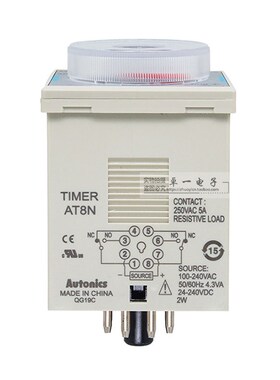 原厂奥托尼克斯时间继电器AT8N 100-240VAC/24-240VDC替代H3CR-A8
