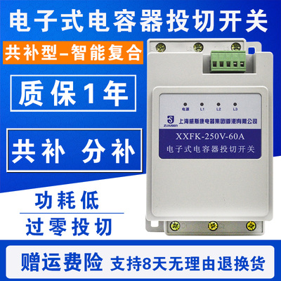 智能电子式电容器三相共补分补 复合投切开关250/400/450V/45A60A