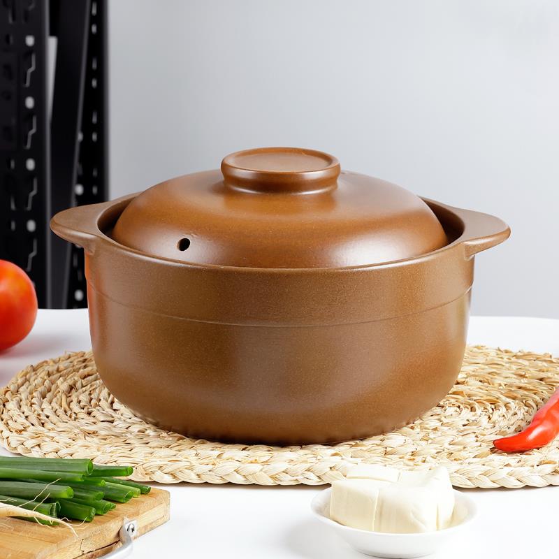平定无釉土砂锅养生家用燃气耐高温明火煲汤锅瓦煲老瓦罐煮粥沙锅
