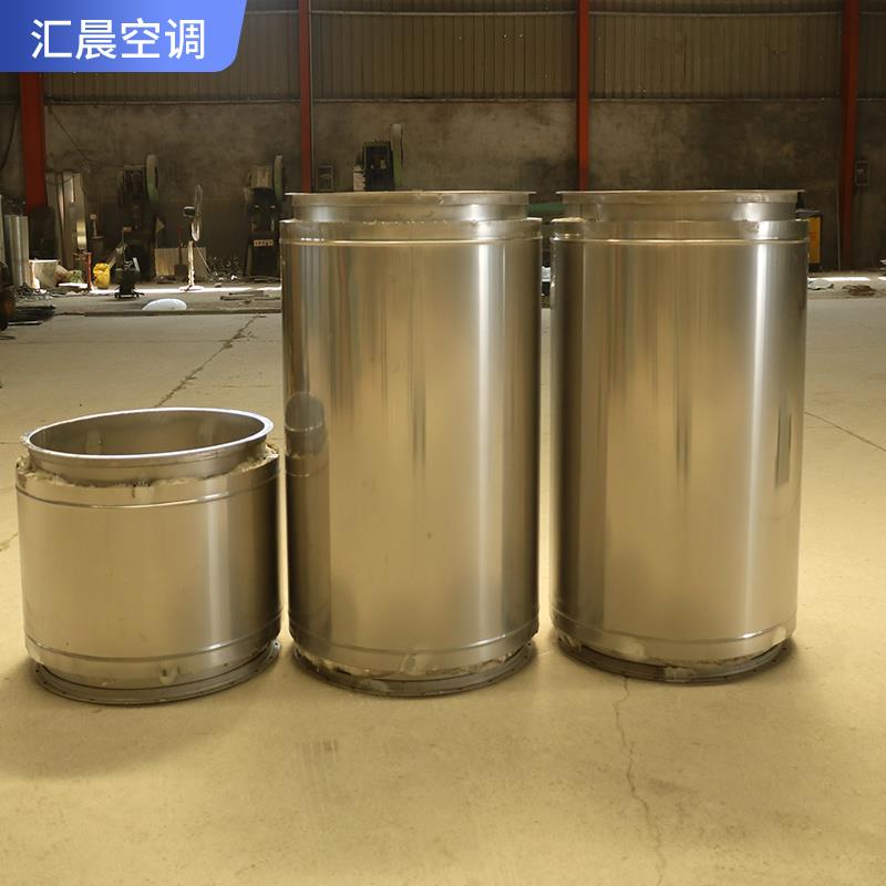 304不锈钢双层烟道烟囱锅炉房烟囱201隔热通风管道发电机管道烟囱