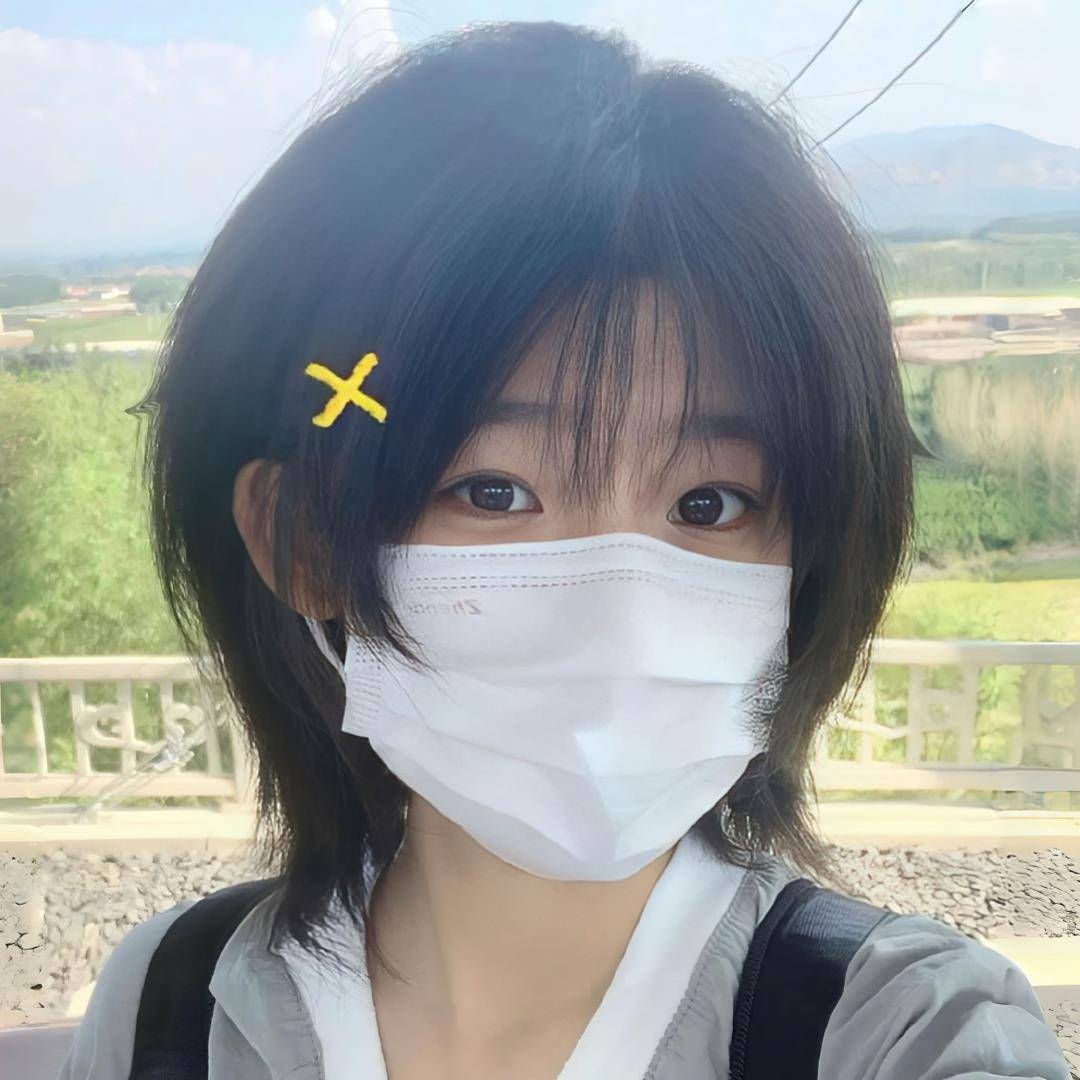 鲻鱼头假发女短发蓬松自然日系潮流男女通用时尚新款狼尾全头套式