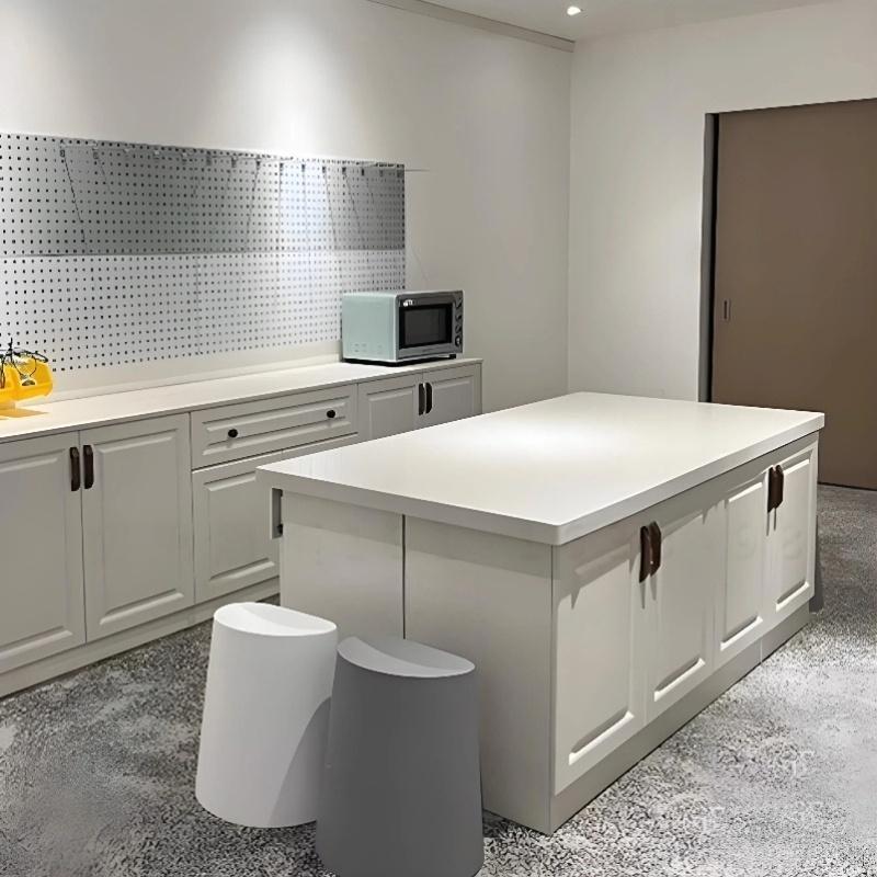 商用烘焙工作台实木工作台蛋糕甜品面包咖啡店厨房操作吧台定制