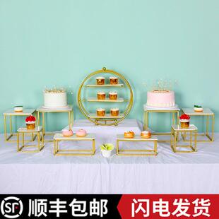 简约自餐冷餐会茶助摆台展示架品台甜装饰摆件歇ROR欧式