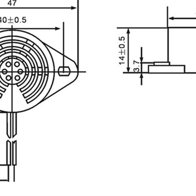 蜂鸣器HYT-3015C 220V 嘟嘟声压电有源30*15