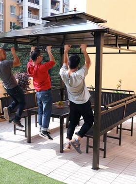 户外凉亭遮阳帐篷铝合露天台简易外移动花园室NHN金庭院别墅