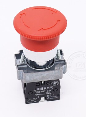 银点急停开关XB2BS542C蘑菇头按钮自锁ZB2-BE102C常闭紧急停止544