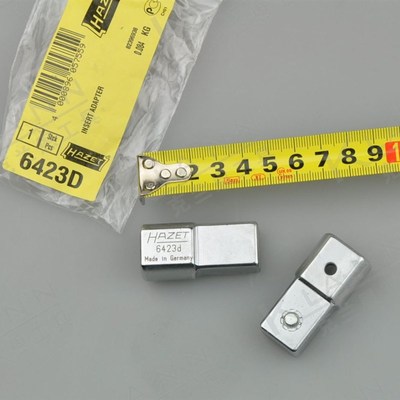 德国HAZET 6423D 扭矩扳手插件转接件 14x18mm转9x12mm(孔)