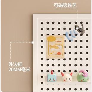 k夹式 学习书PVZ桌一t上办公工位体架靠墙 洞洞板置物桌面书架立式