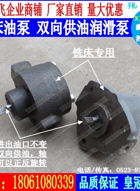 DBB3 TPX6113铣床用油泵KBBO-2.5双向摆线油泵SRHB-3润滑CH-1432