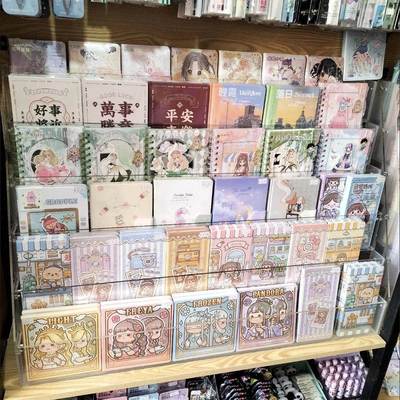 【1001人AUC评好】亚克力本册书本架图书展架本子架展示透架明梯