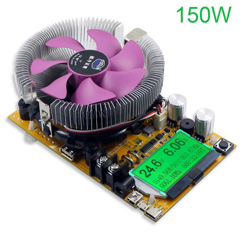 USB可调恒流电子负载 电瓶电池容量检测试仪表老化放电器20A