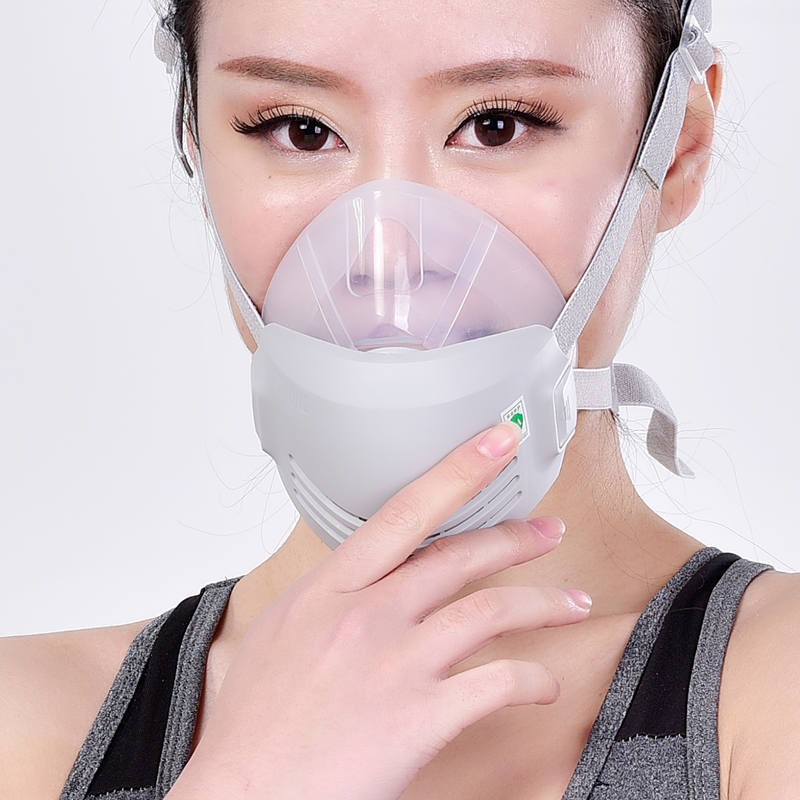 思创硅胶防尘口罩面具防工业粉尘打磨透气可清洗易呼吸木工电焊工