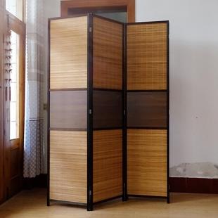 隔断屏风入户玄遮挡实木竹子间隔式 房遮光HAR屏障关室内客中厅书