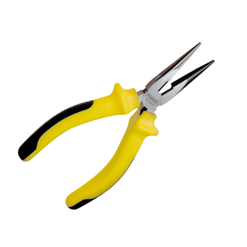 史丹利工具6寸8寸双色柄尖嘴钳84-402-23 84-403-23