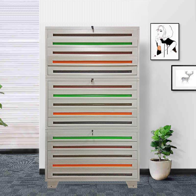 广底LEX东厂家钢制底图柜屉工程图纸储放柜带铁锁皮资料抽式图柜