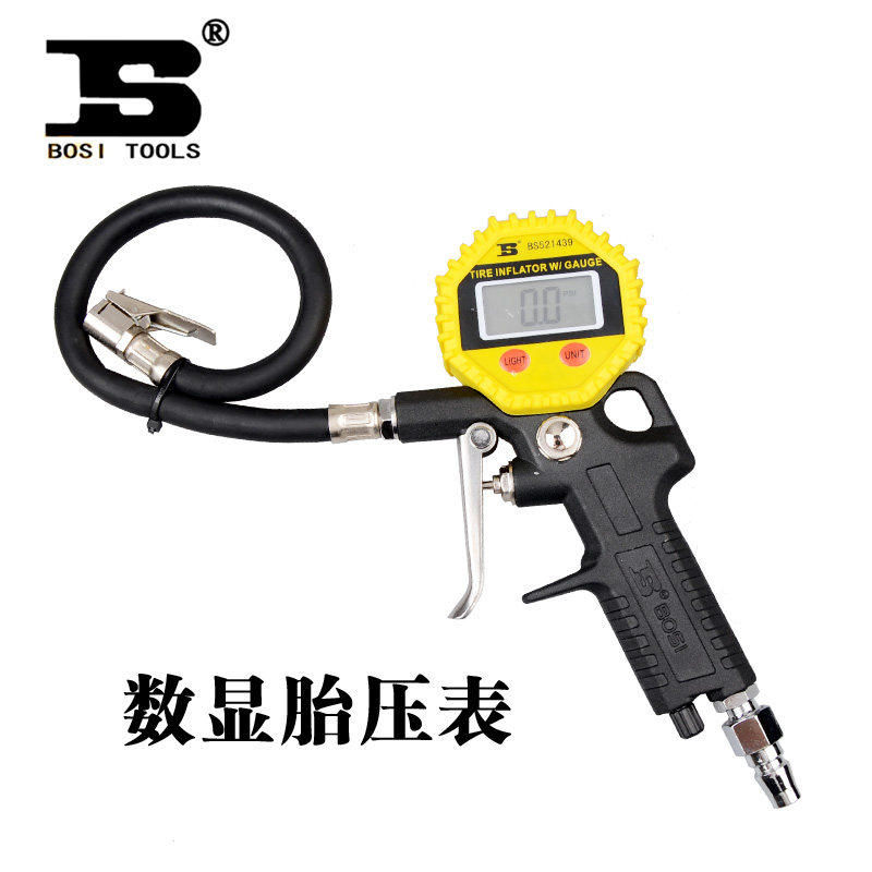 波斯高精度数显胎压计 汽车胎压监测表 轮胎气压表测压器BS521439