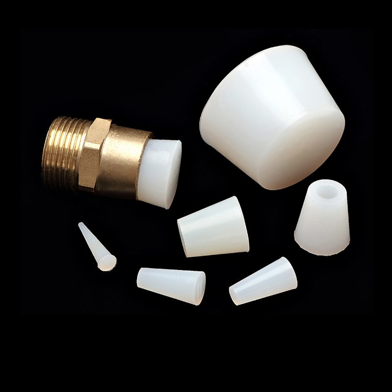 喷涂烤漆电镀喷砂硅胶塞耐高温锥形橡胶实心堵头密封螺纹孔塞定制