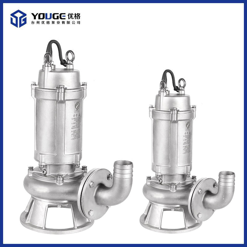 厂家直销耐腐蚀酸碱无堵塞潜水排污泵 化工电镀WQ304不锈钢污水泵