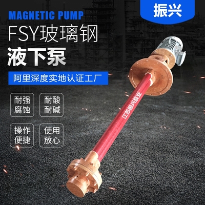 厂家FSY玻璃钢耐腐化工液下泵 耐酸电动液下泵 立式单级离心泵