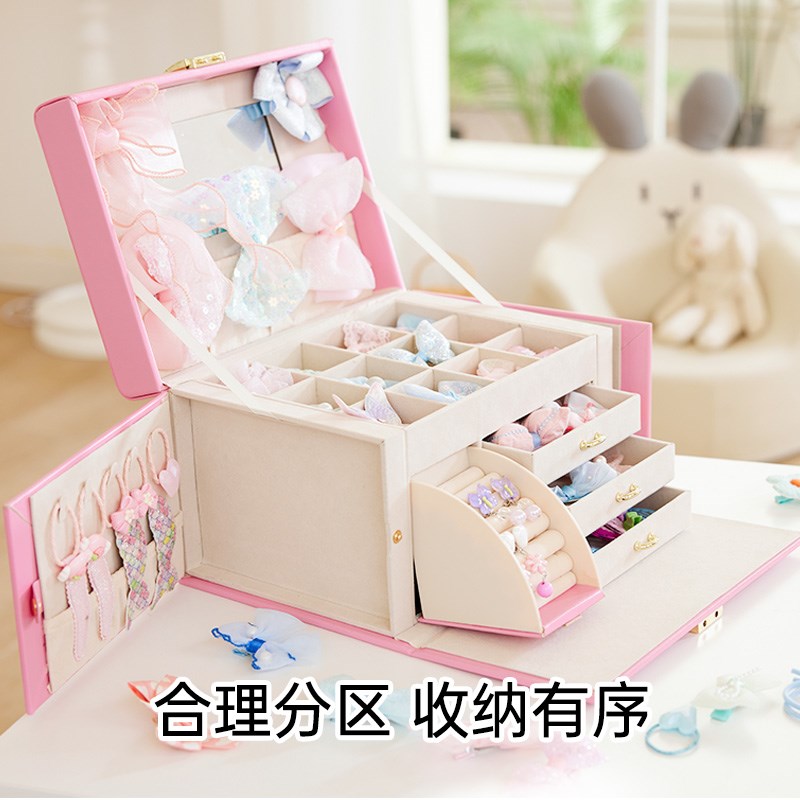 Hape公主梳妆发饰礼盒儿童过家家玩具穿戴装扮女孩首饰生日礼物