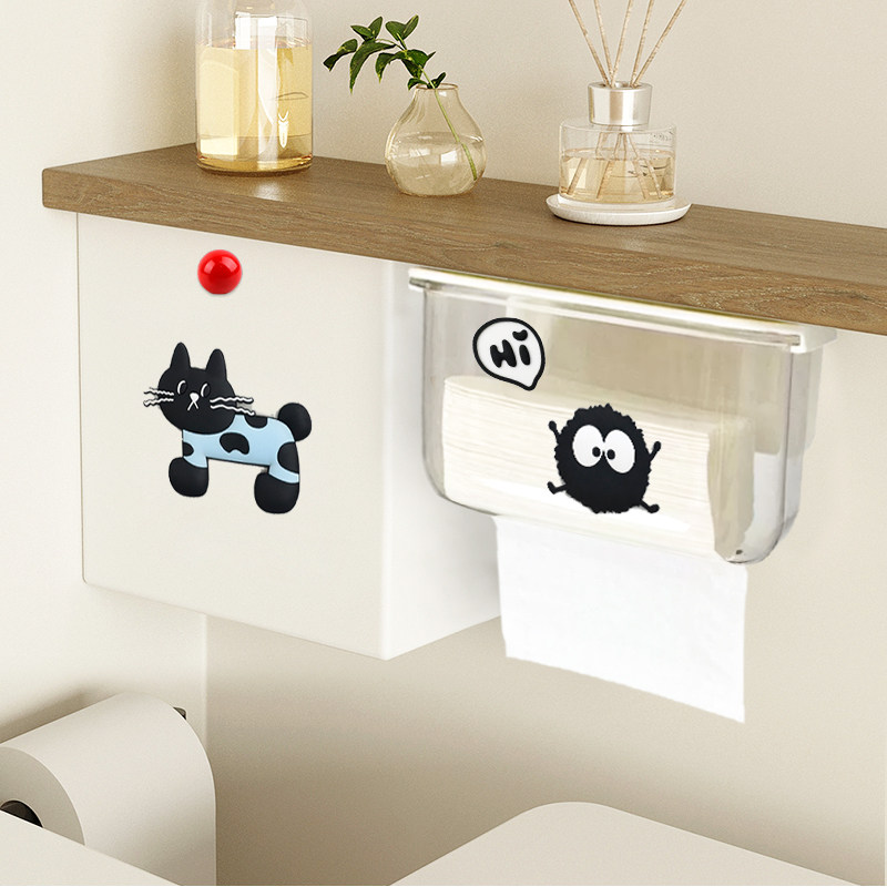 卫生棉收纳盒壁挂式厕所姨妈巾整理箱浴室防水免打孔纸巾盒置物架