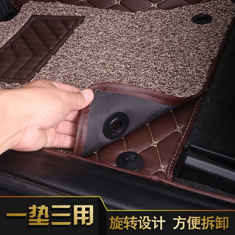 东风标致308 301 408 3008 400G8标志508单主驾驶汽车脚垫丝圈专