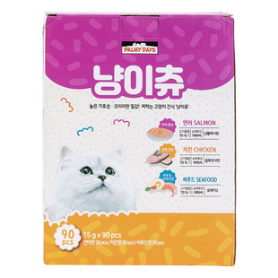 Costco山姆代购 帕美德猫条 鸡肉/三文鱼/虾贻贝鱼籽味 90条 包邮