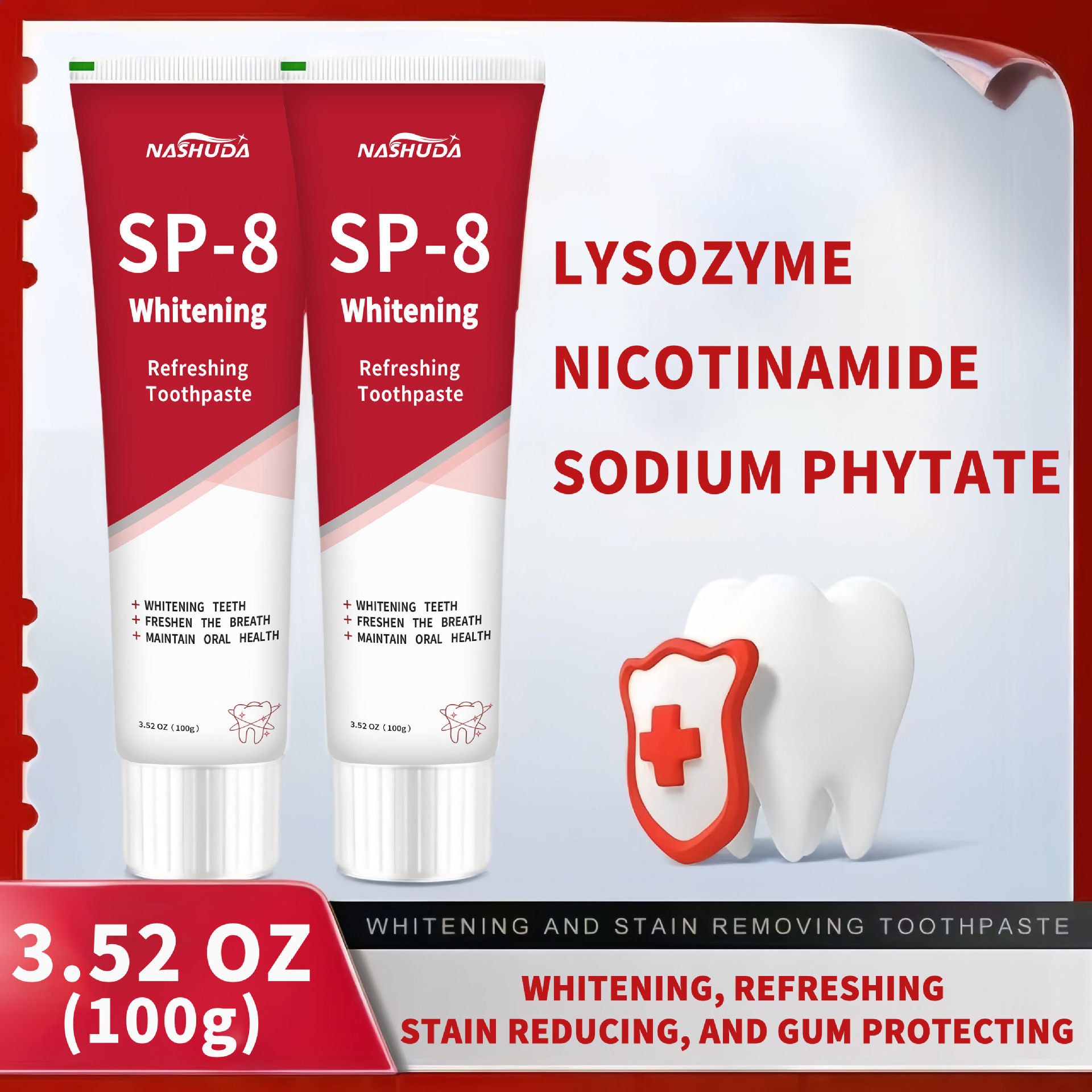 Probiotic Whitening Toothpaste with SP-8 Formula - Buy from Taobao, China | Shopme Agent