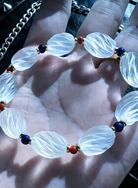 白水晶妞妞珠白水晶DIY手串妞妞珠