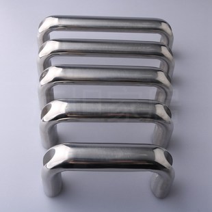 工业拉手圆把手 配电箱橱柜机柜把手 LS204 304不锈钢实心拉手
