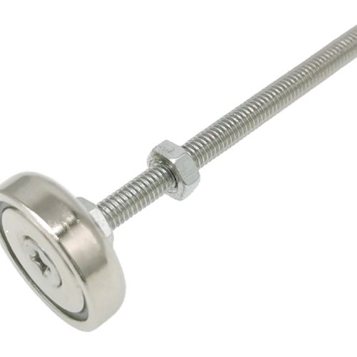 D20 M4螺杆圆形强磁铁吸盘 可拆卸螺纹磁吸底座 广告支架门碰吸铁