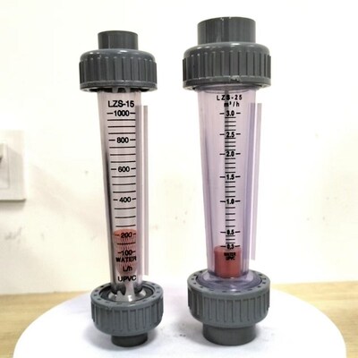 塑料管式转子CPVC流量计DN15/25/32/50/65浮子液体水流量计管道式