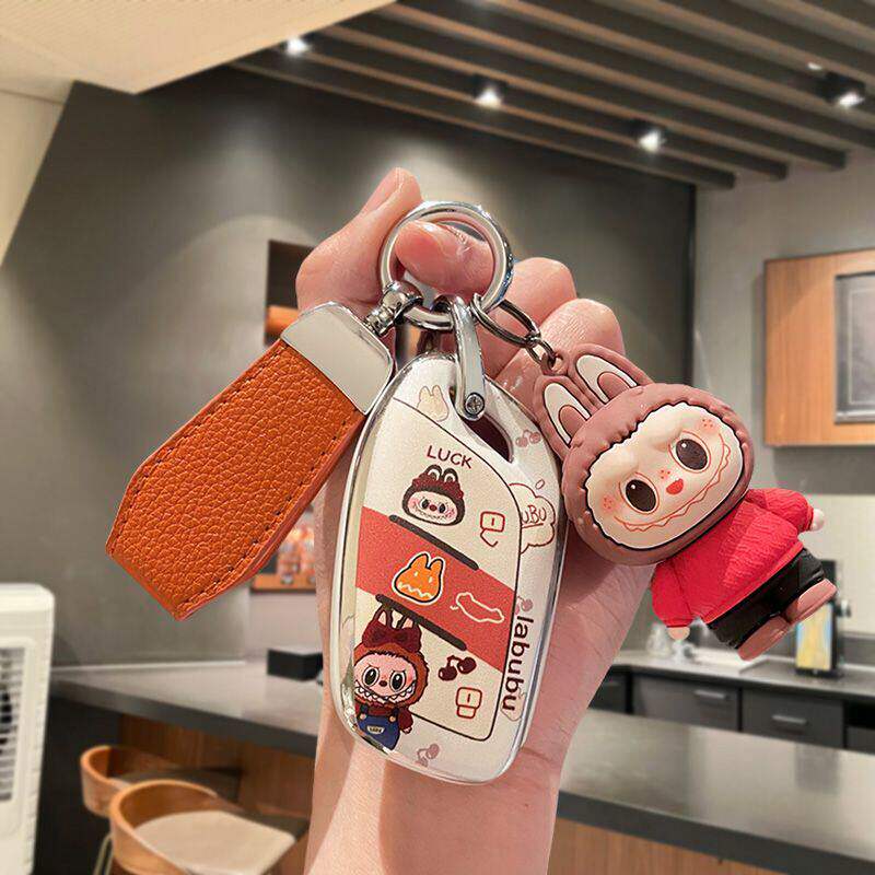 专用新款荣威M7钥匙套女士DMH舒享版悦享版臻享版遥控保护壳扣包