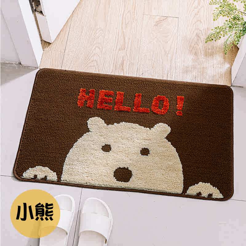 大达卡通可手机洗吸水门垫地厕所卫生间门垫垫门口卧室防滑垫浴室