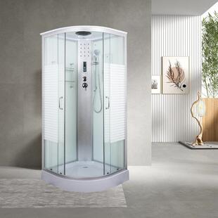 弧扇形淋浴房玻璃隔断门整体浴室集成卫生间干湿分离一体式冲凉房