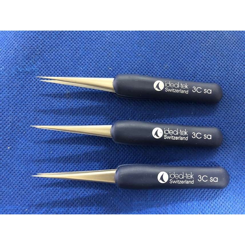 ideal-tek镊子3C.SA.DR 防静电尖头镊子 微电子组装镊子