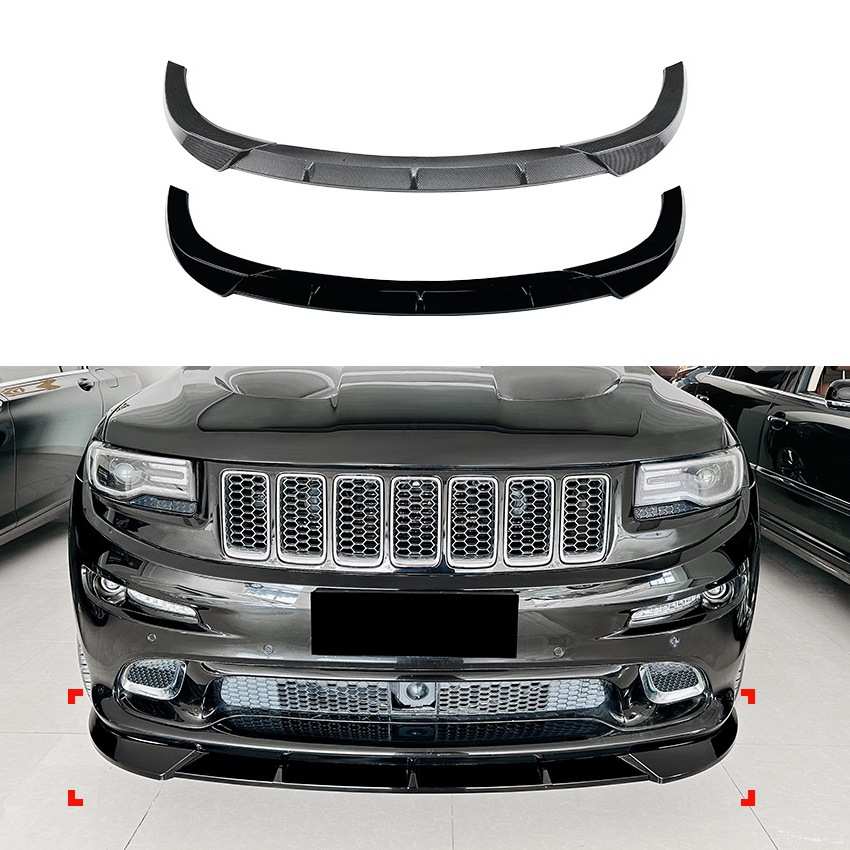适用吉普大切诺基Cherokee SRT8 2012-2016 前杠前唇前铲外饰改装