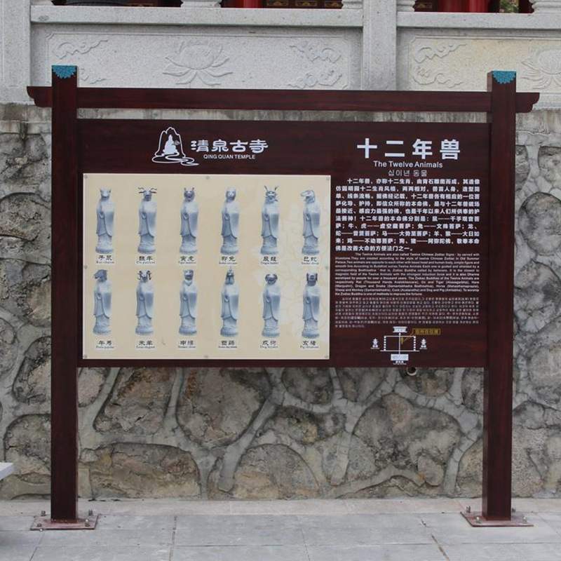 指示牌现代创意商场发光多项不锈钢景区导视系统造型工厂设计制作