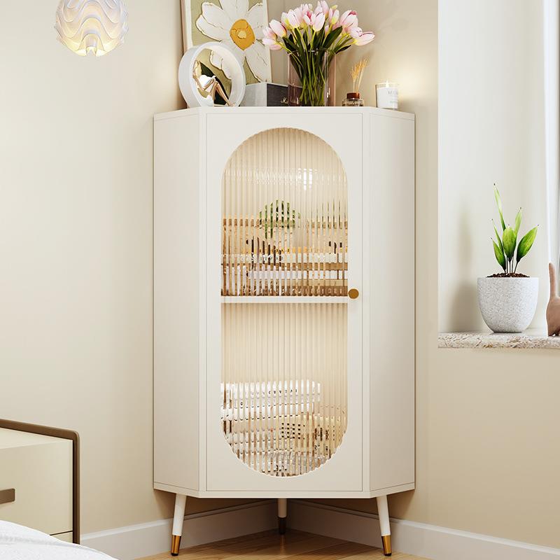 客厅三角柜墙角置物收纳柜靠墙角落边柜子卧室拐角储物柜转角矮柜