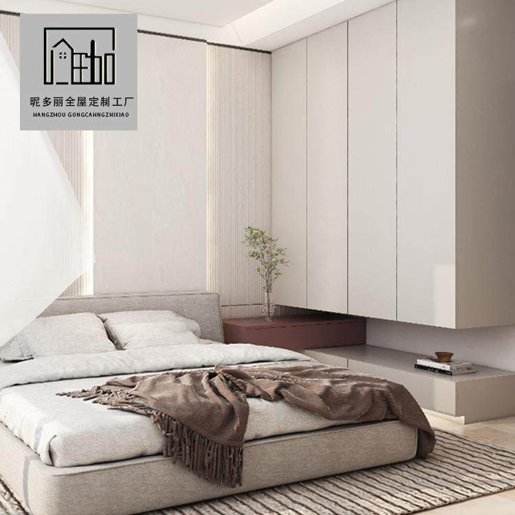 杭州全屋定制衣柜工厂整体现代衣帽间一门到顶大衣橱卧室家用
