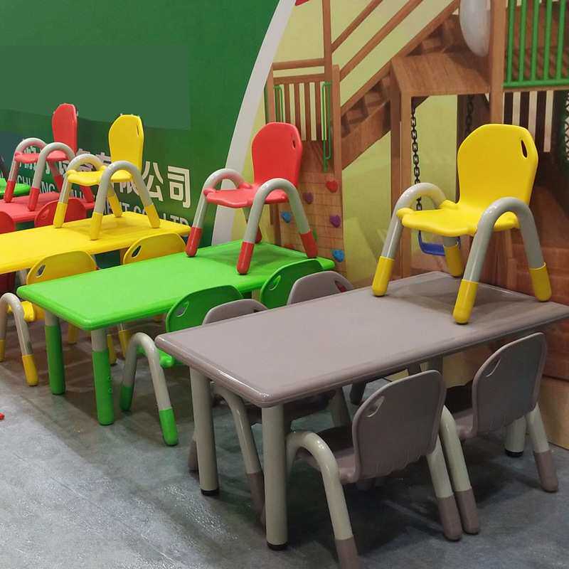 儿童塑料椅幼儿园早教学习课桌椅宝宝学生小椅子休息区靠背座椅凳
