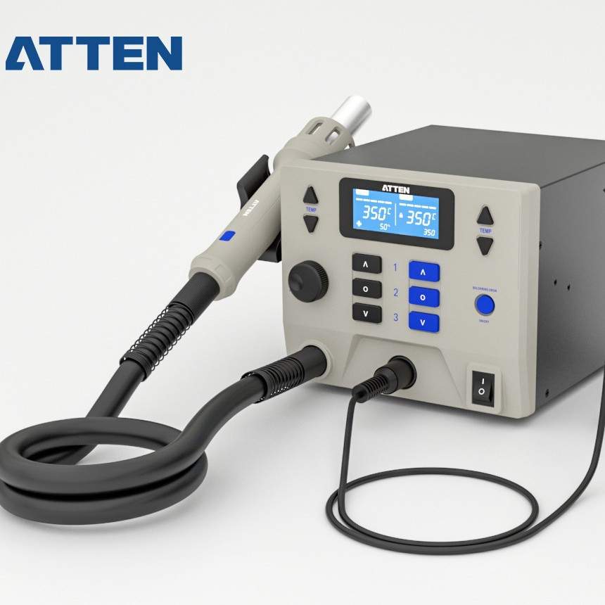 安泰信电烙铁热风枪二合一AT8602D两用数显维修热风拆焊台工业级