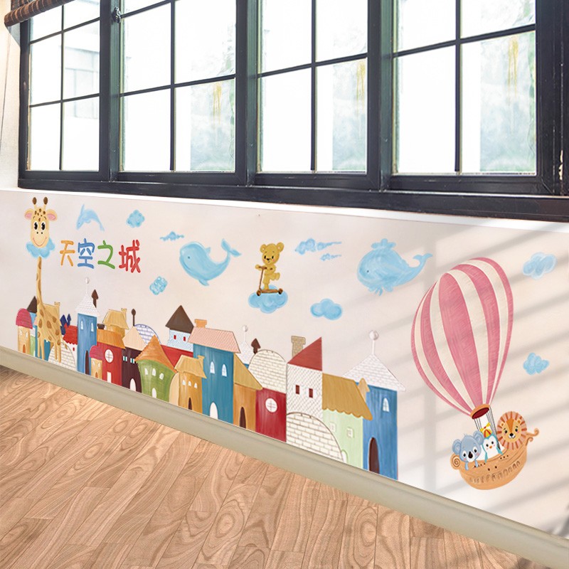 幼儿园走廊过道环创教室布置墙面装饰卡通贴纸墙贴画墙纸自粘墙画图片