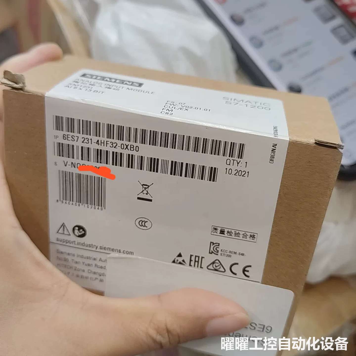 西门子6ES7 231-4HF32-0XB0模拟量输入模块，