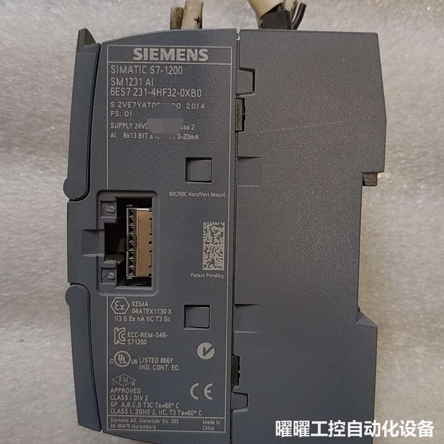 西门子S7-1200模拟量模块SM1231 AI，型号6ES