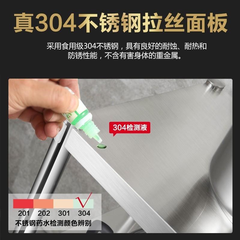 厨房置物架304不锈钢落地三层加厚收纳微波炉烤箱放锅储物货架子