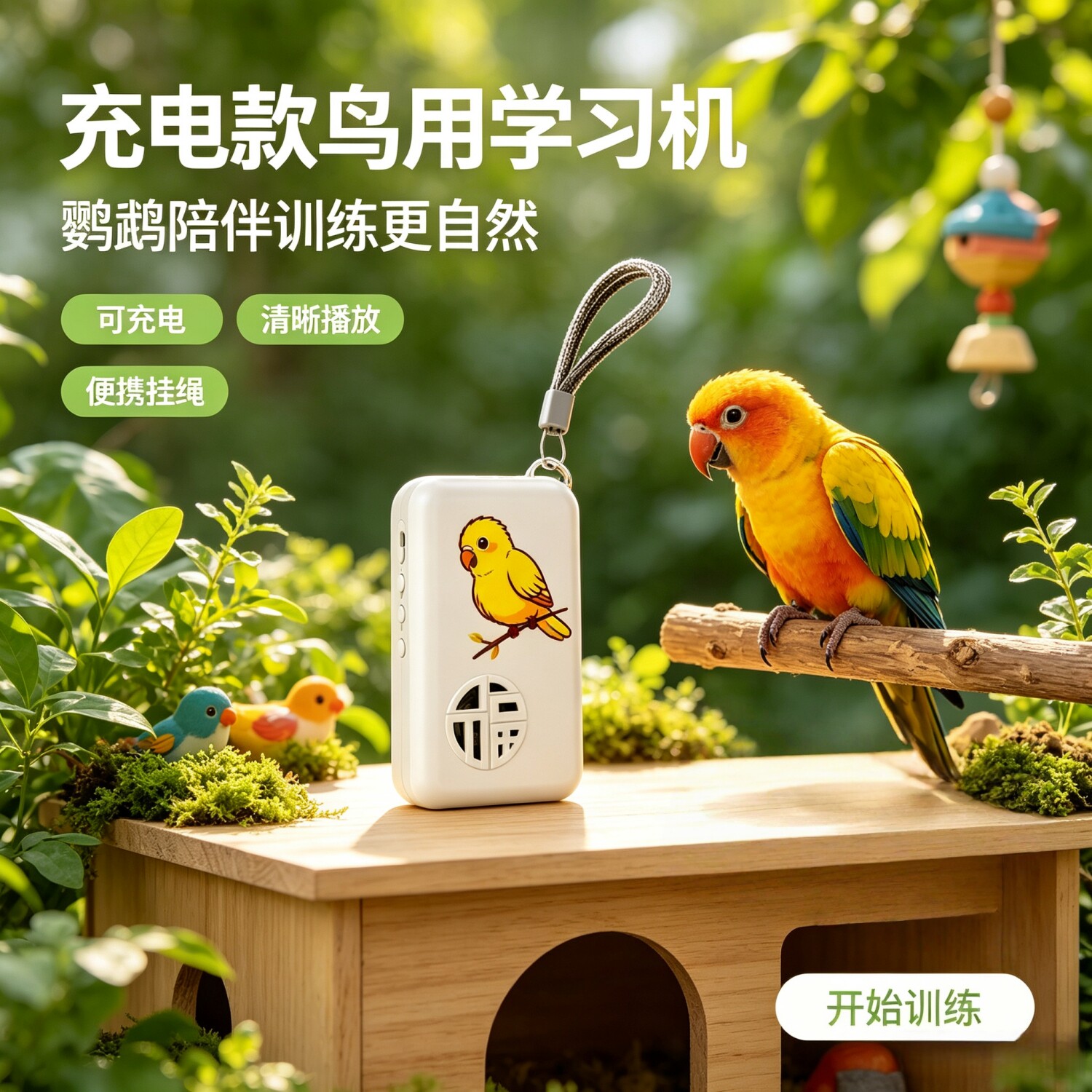 宠帮仕鸟用学习机复读录音教话