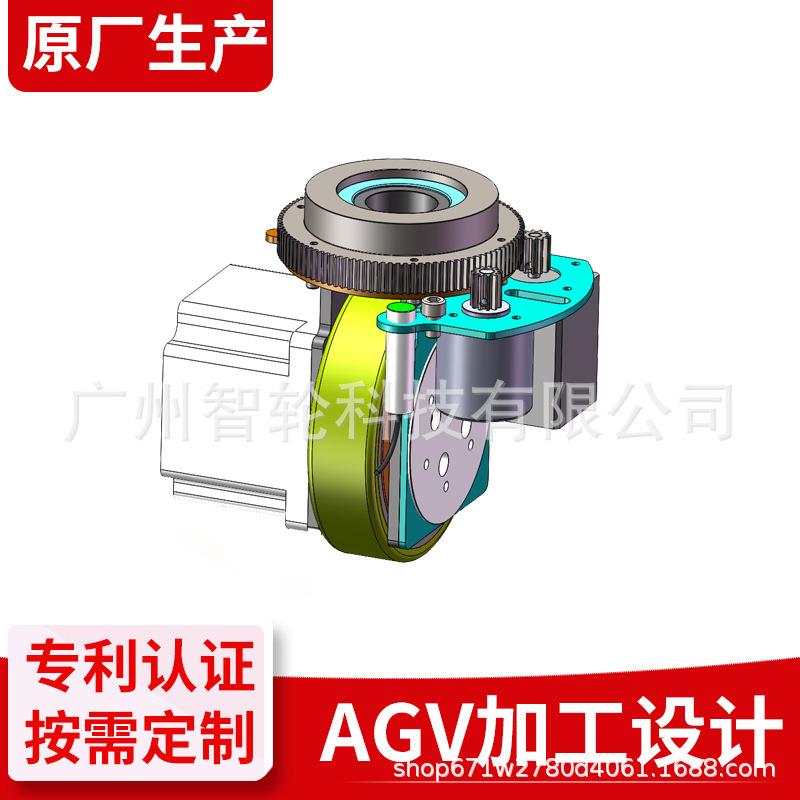 MINI舵轮低矮及小回转空间服务机器人行走解决方案