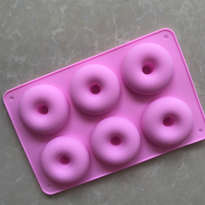 6连甜甜圈机制蛋糕模 巧克力模  硅胶模具  果冻布丁钵仔糕白凉粉