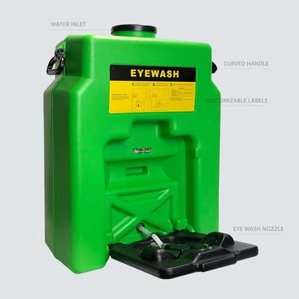 直销53l鹰兽NO.6650牌洗眼器挂壁式洗眼器聚乙烯安全洗眼器